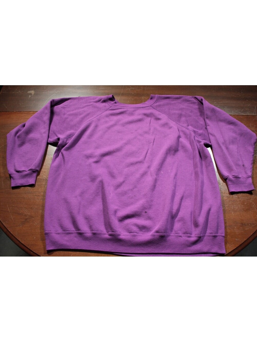 Vintage 90s Hanes Her Way Purple Sweatshirt Women's 2XL Distressed